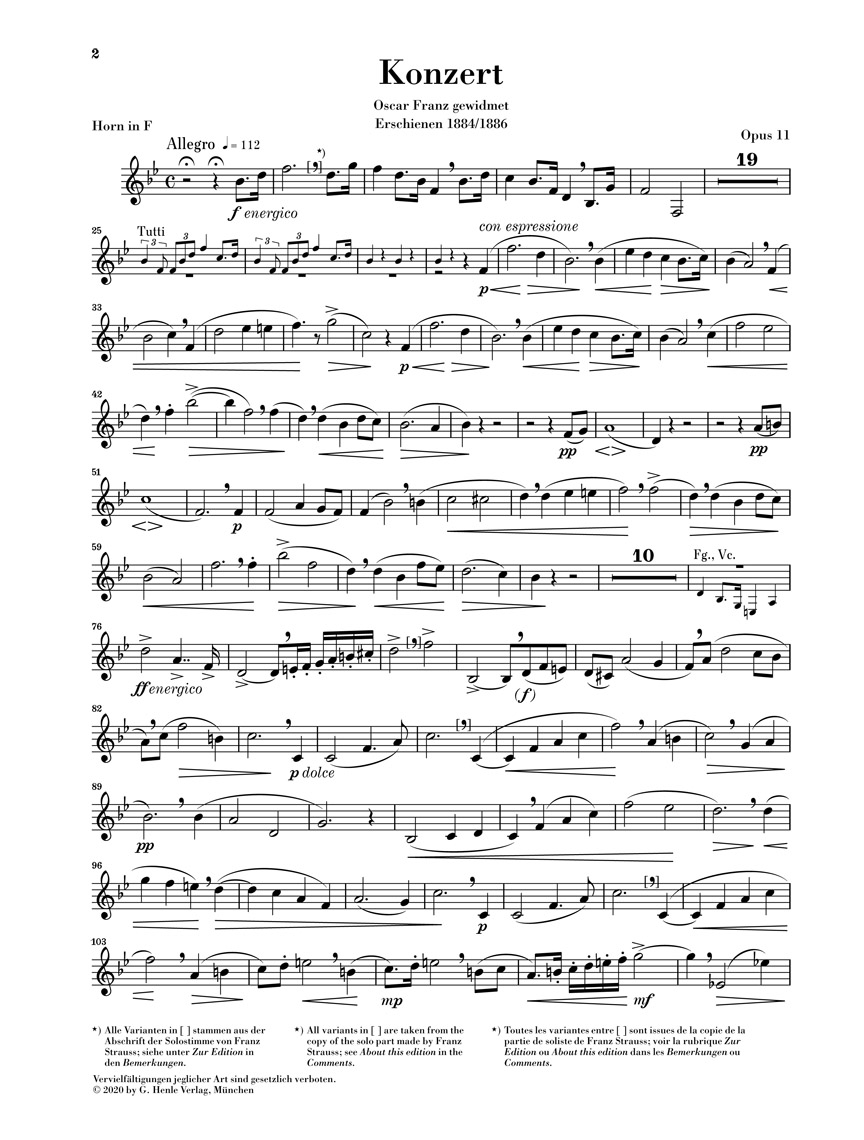 Anderes Coverbild Hornkonzert Nr. 1 Es-dur op. 11