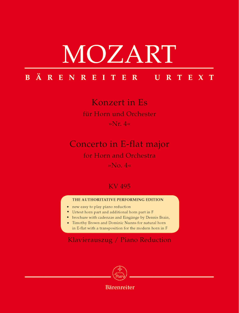 Anderes Coverbild Konzert für Horn und Orchester Nr. 4 Es-Dur KV 495