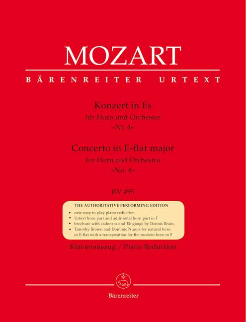 Anderes Coverbild Konzert für Horn und Orchester Nr. 4 Es-Dur KV 495