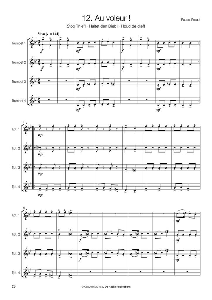 Anderes Coverbild 14 Easy Trumpet Quartets