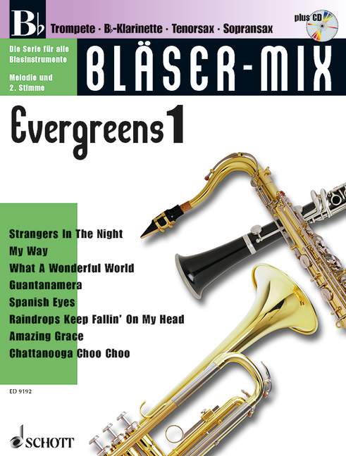 Vorderes Coverbild Bläser-Mix -Evergreens 1 - Bb
