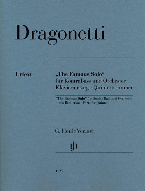 Vorderes Coverbild "The Famous Solo" für Kontrabass und Orchester