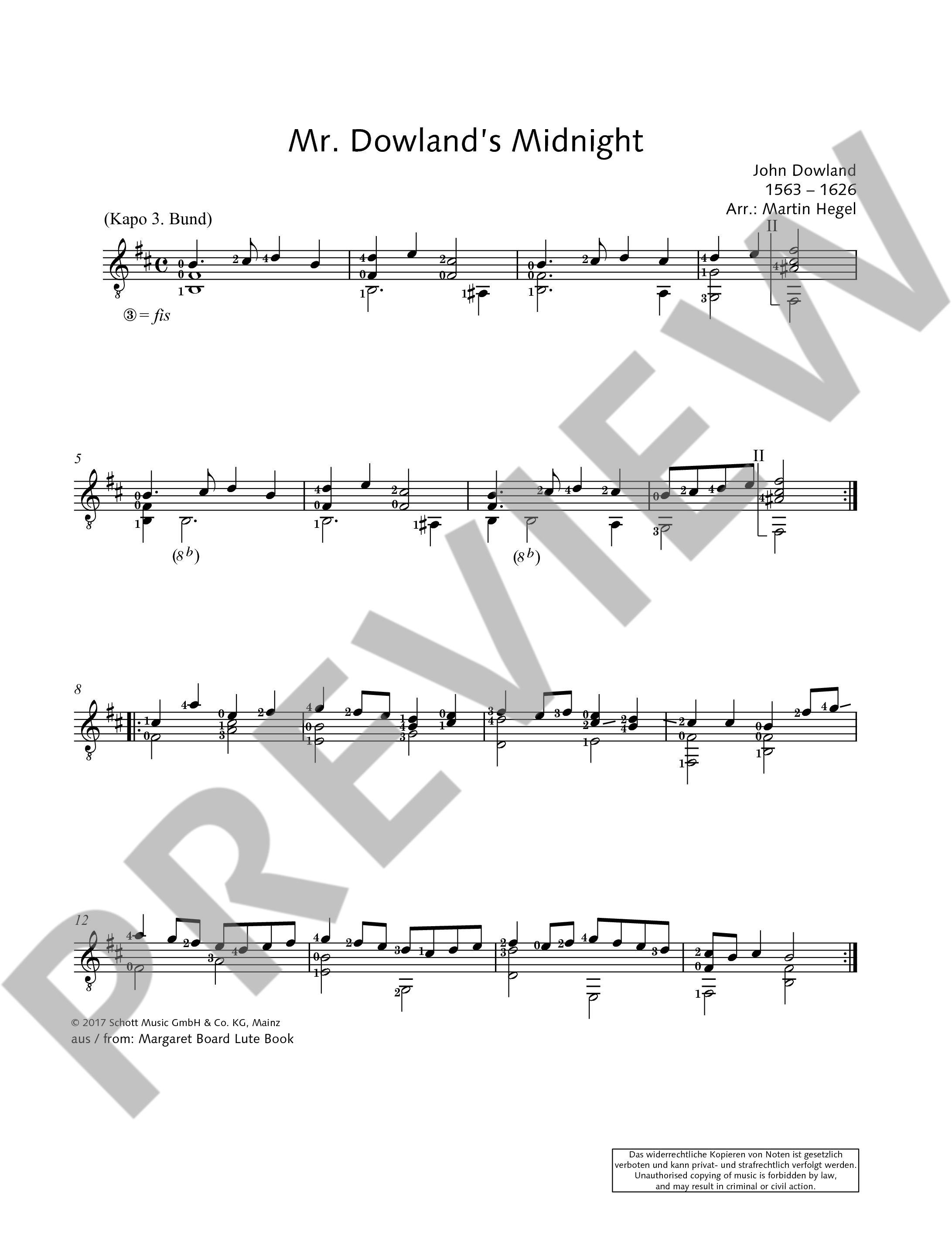Anderes Coverbild Dowland for Guitar