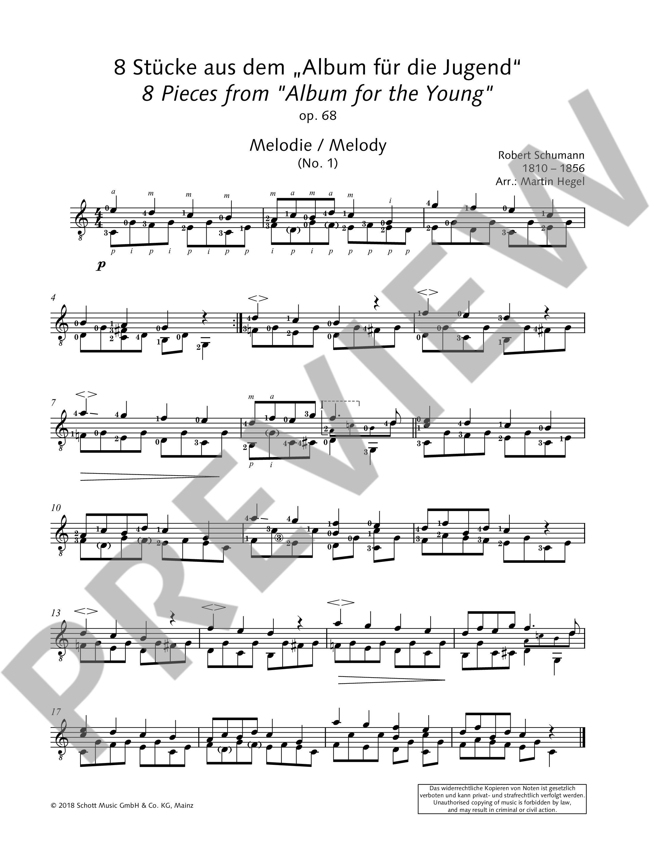 Anderes Coverbild Schumann for Guitar