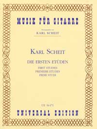 Vorderes Coverbild Die ersten Etüden für Gitarre