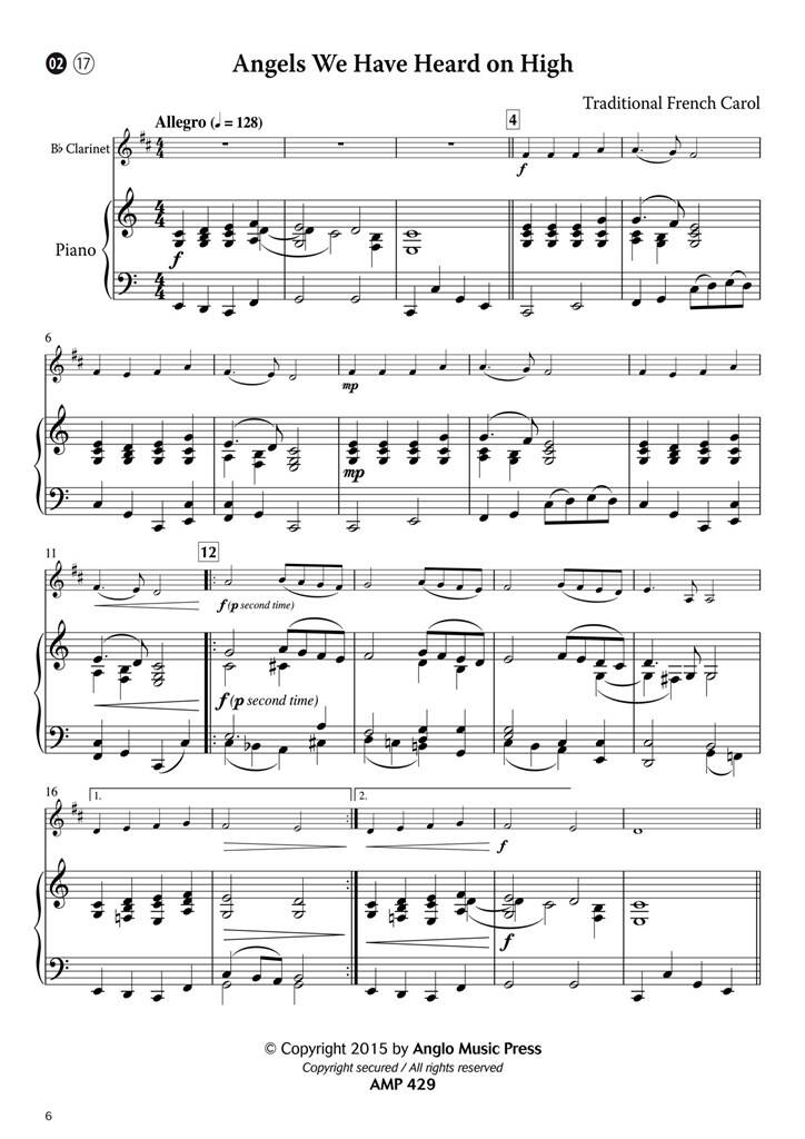 Anderes Coverbild 15 Intermediate Christmas Carols