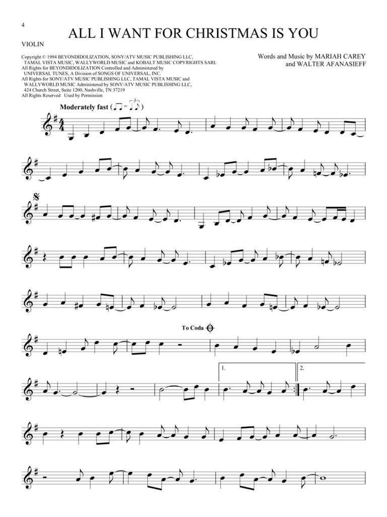 Anderes Coverbild 101 Christmas Songs for Violin