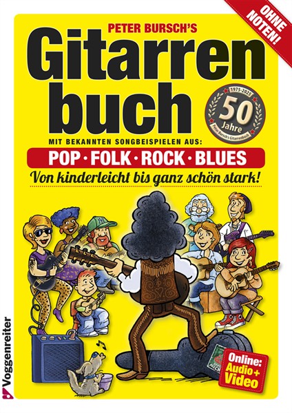 Vorderes Coverbild Peter Bursch's Gitarrenbuch 1 Neue Ausgabe!