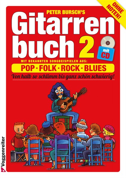 Vorderes Coverbild Peter Bursch's Gitarrenbuch 2