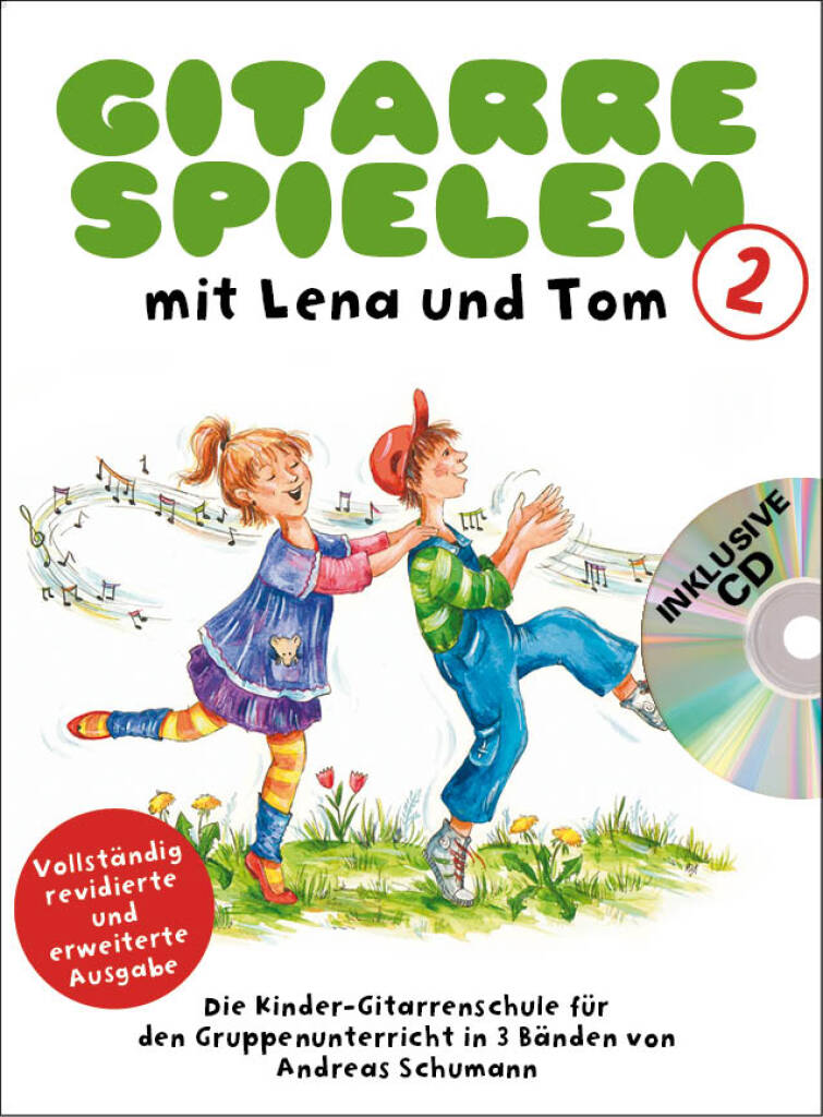 Vorderes Coverbild Gitarrespielen mit Lena und Tom - Band 2
