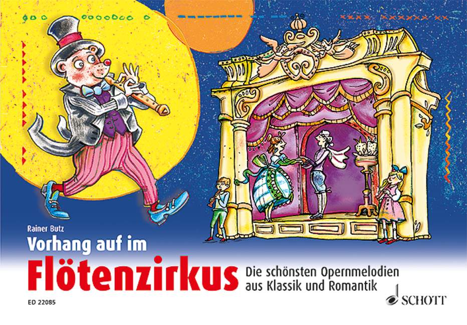 Vorderes Coverbild Vorhang auf im Flötenzirkus