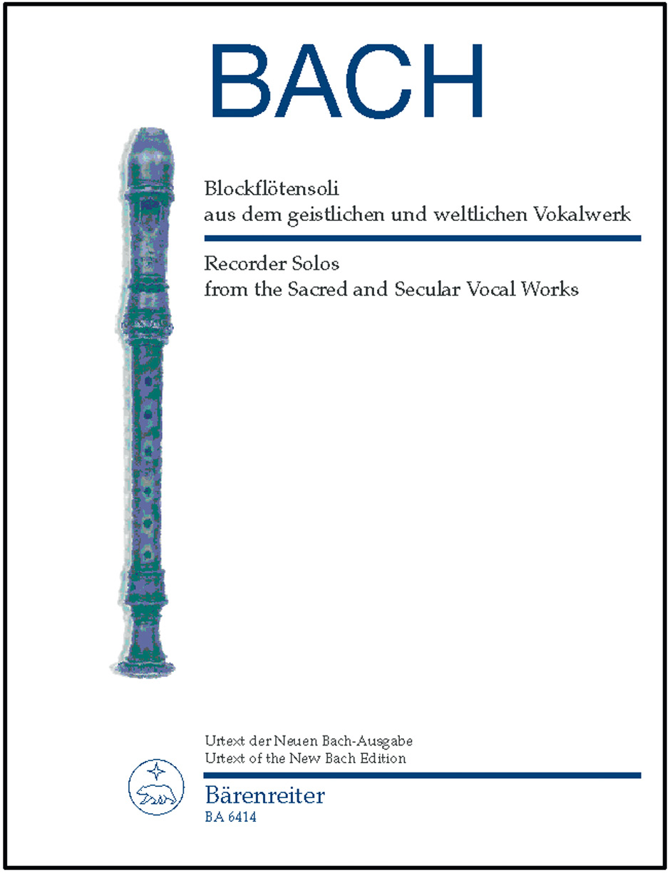 Vorderes Coverbild Blockflötensoli aus dem geistlichen und weltlichen Vokalwerk