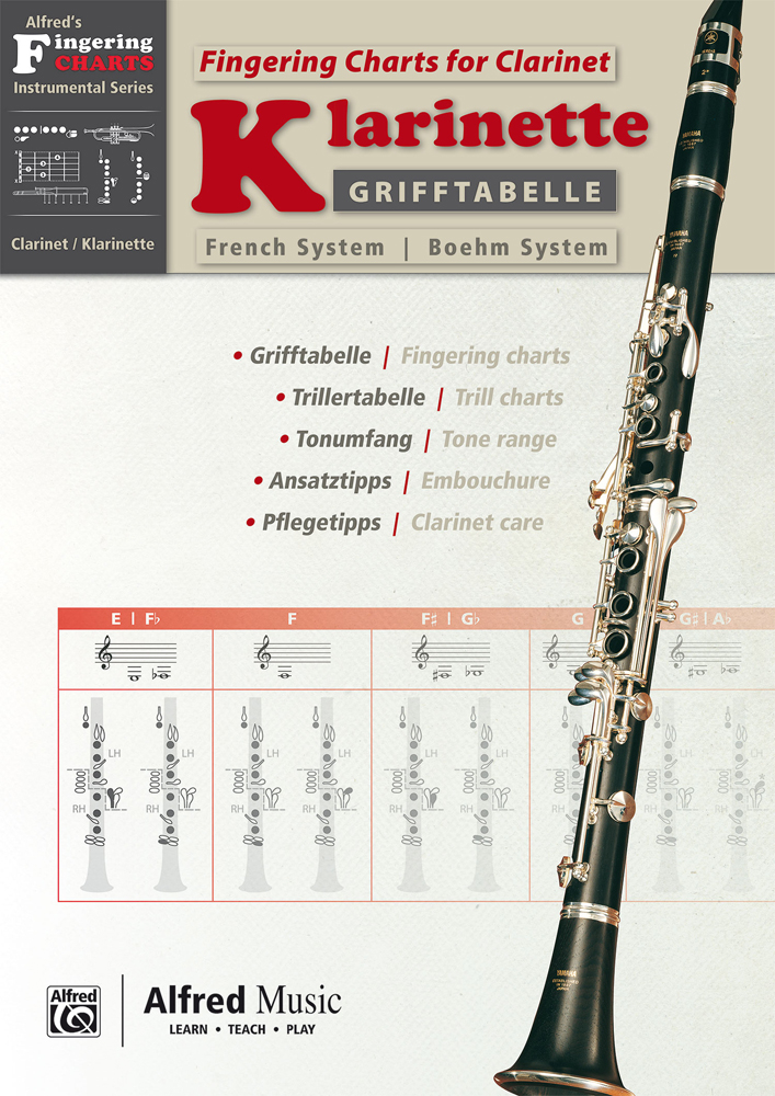 Vorderes Coverbild Grifftabelle Klarinette