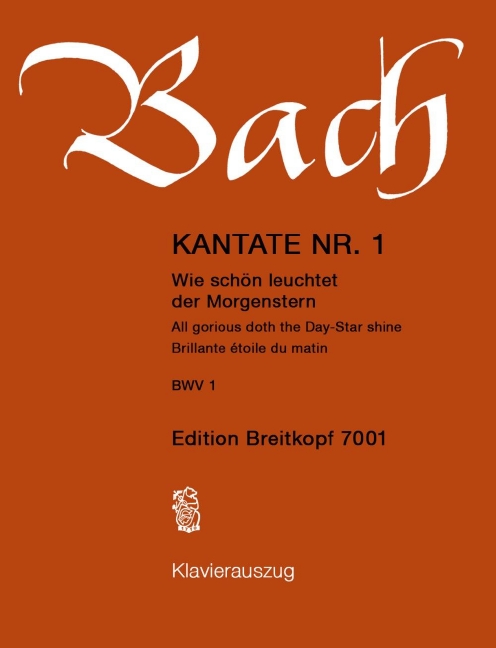 Anderes Coverbild Kantate BWV 1 „Wie schön leuchtet der Morgenstern“