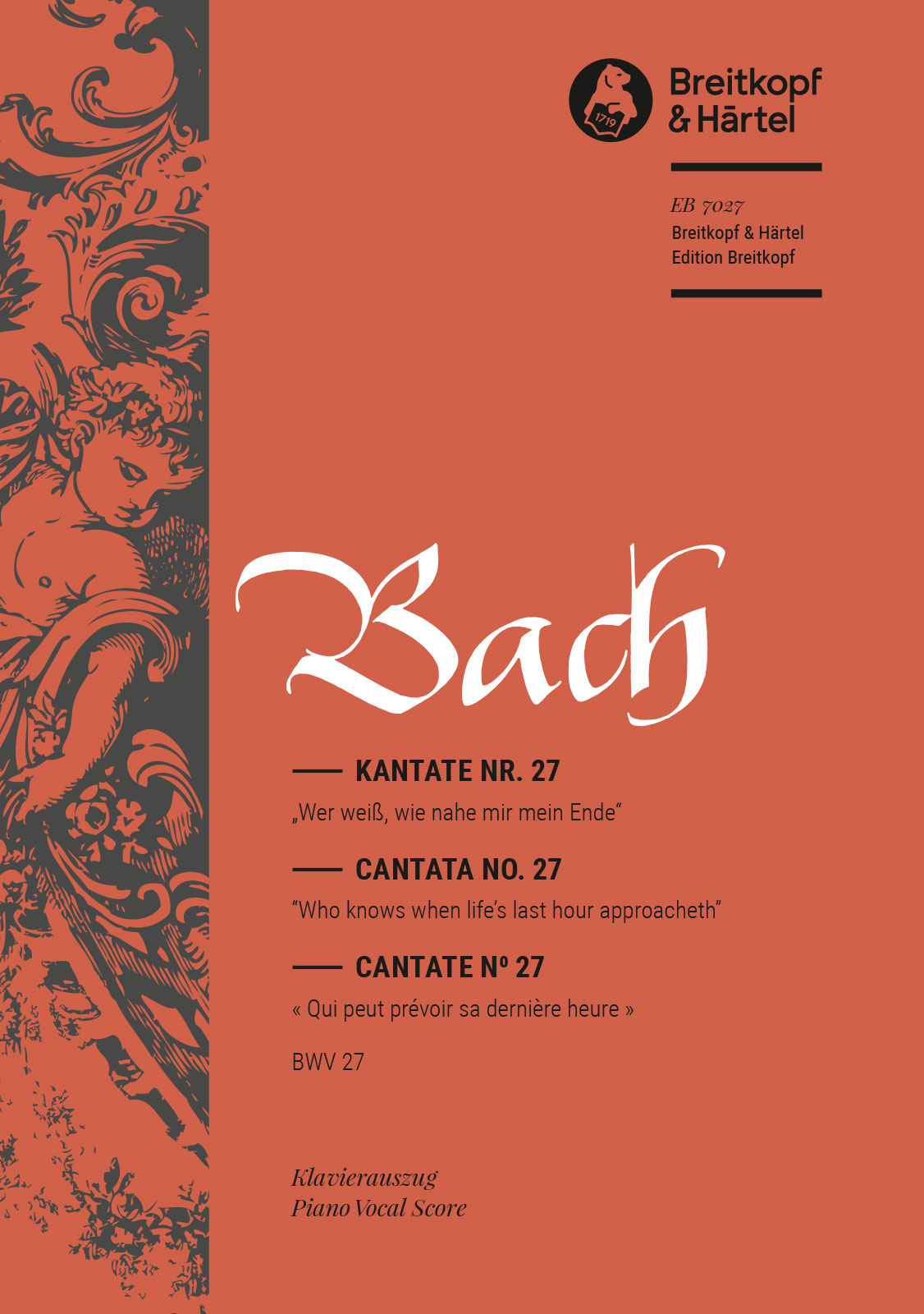 Anderes Coverbild Kantate Nr. 27 BWV 27