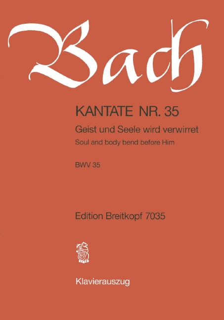 Anderes Coverbild Kantate BWV 35 „Geist und Seele wird verwirret“