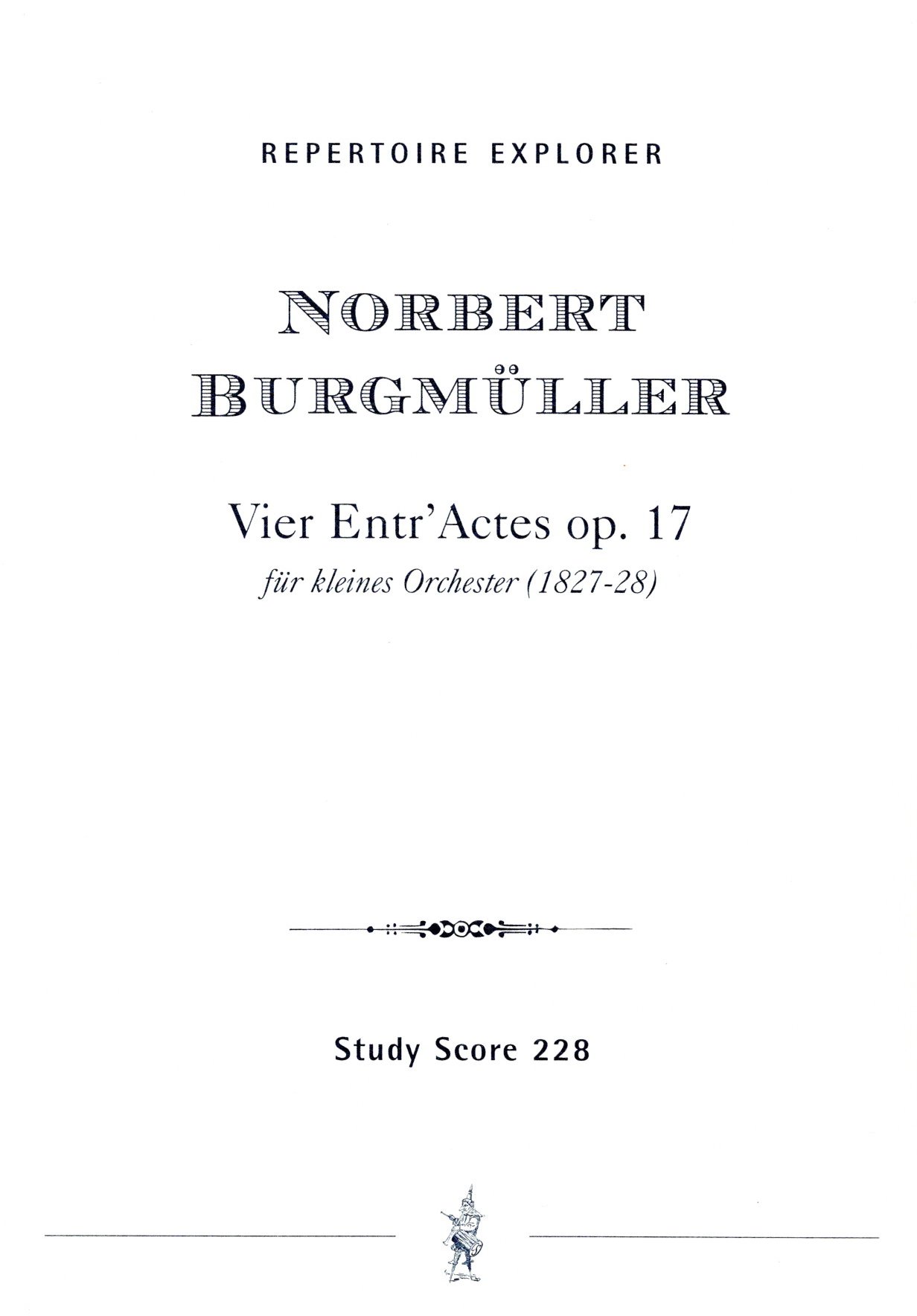 Vorderes Coverbild Vier Entr’Actes für kleines Orchester op. 17