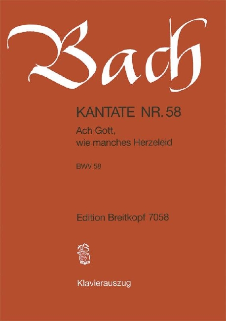 Anderes Coverbild Kantate BWV 58 „Ach Gott, wie manches Herzeleid“