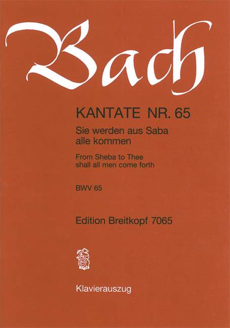 Anderes Coverbild Kantate BWV 65 „Sie werden aus Saba alle kommen“