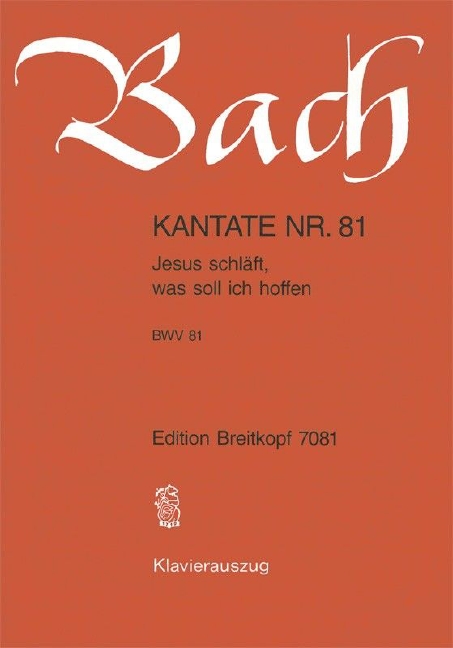 Anderes Coverbild Kantate BWV 81 „Jesus schläft, was soll ich hoffen“