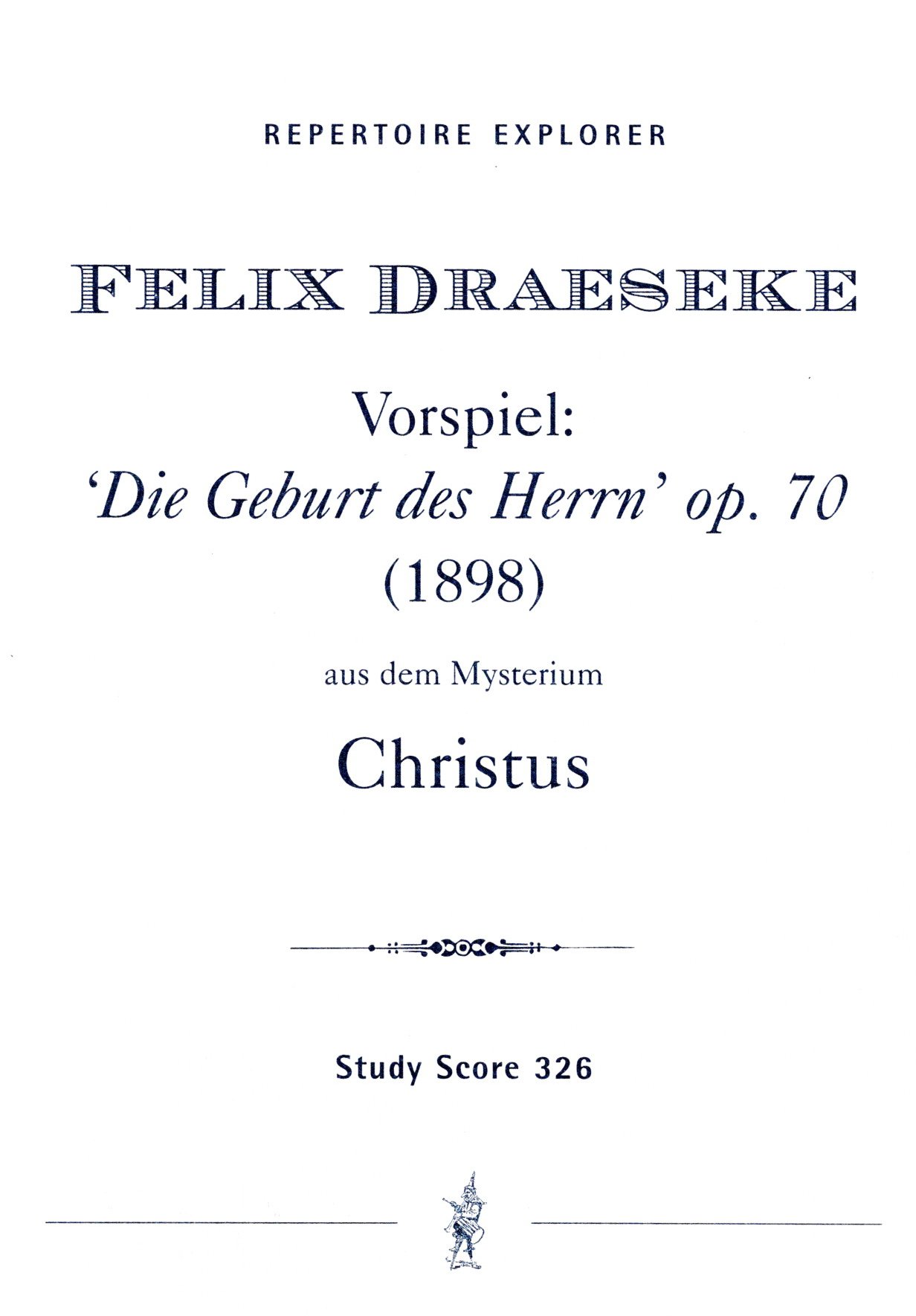 Vorderes Coverbild Vorspiel Die Geburt des Herrn