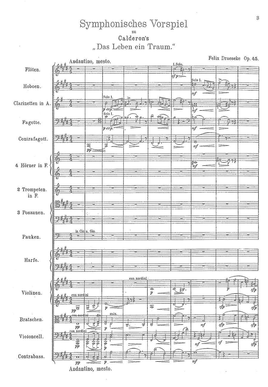 Anderes Coverbild Symphonisches Vorspiel op. 45 zu Calderon’s Das Leben ein Traum