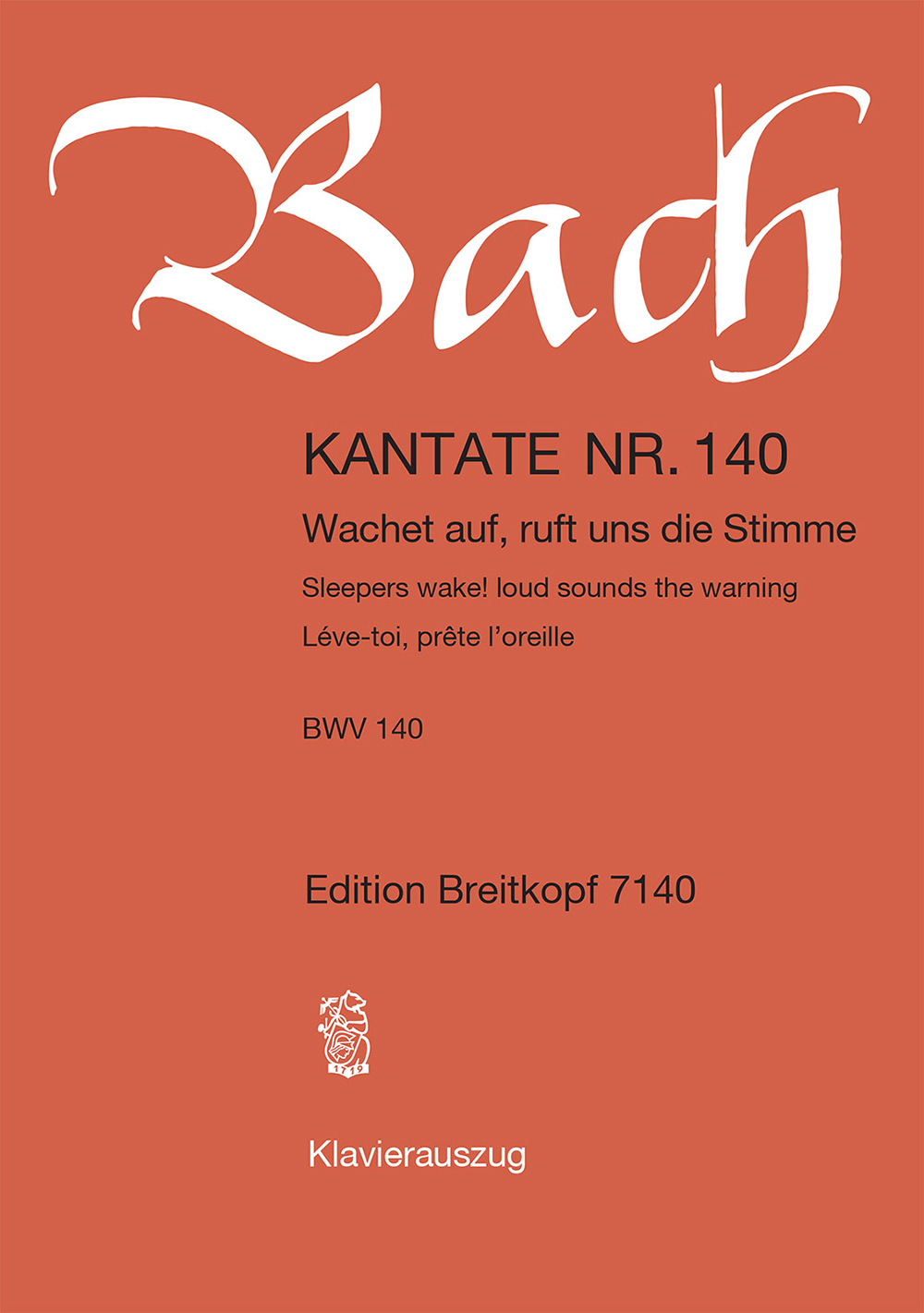 Anderes Coverbild Kantate BWV 140 "Wachet auf, ruft uns die Stimme"