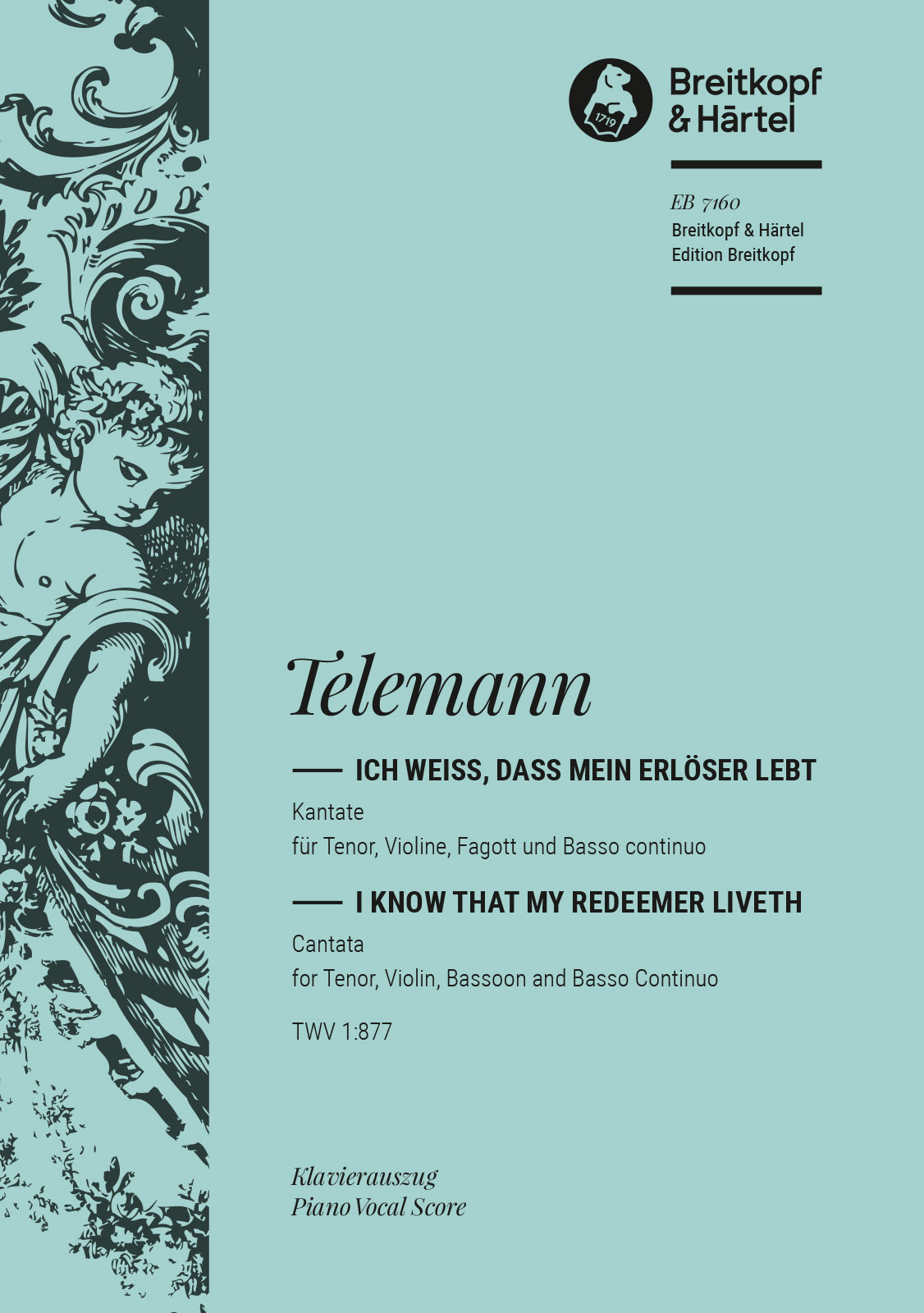 Anderes Coverbild „Ich weiß, dass mein Erlöser lebt“ TWV 1:877