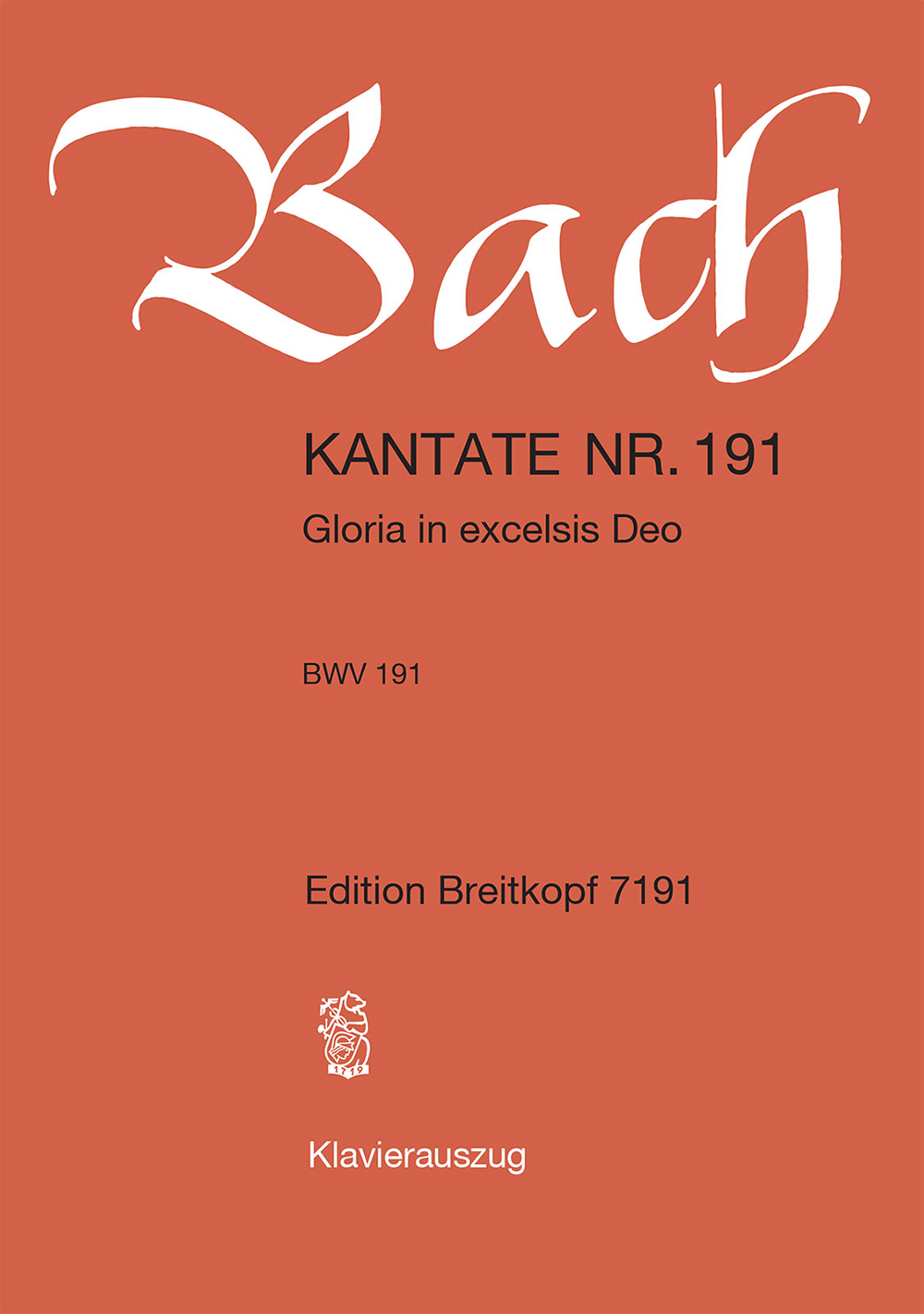 Anderes Coverbild Kantate BWV 191 „Gloria in excelsis Deo“