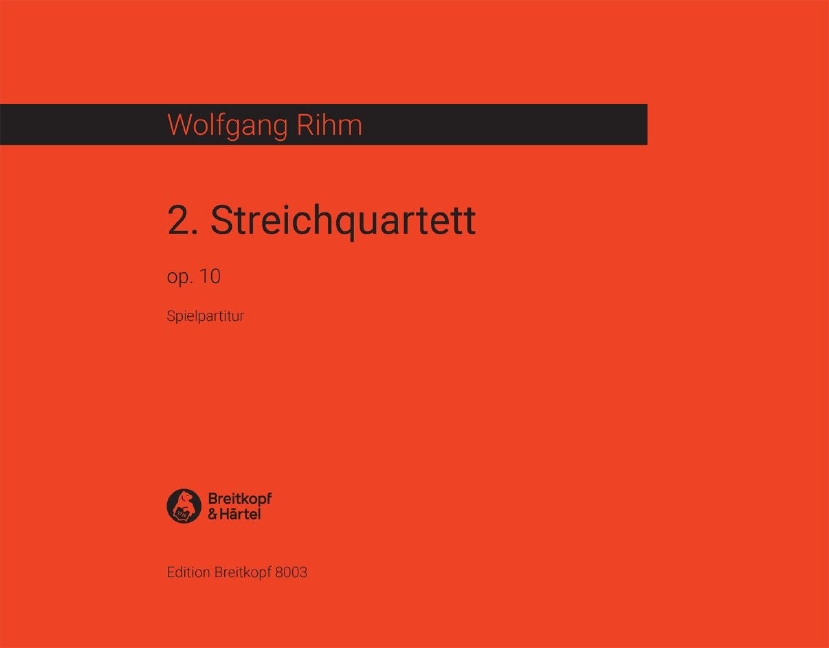 Anderes Coverbild Streichquartett Nr. 2 op. 10 (1970)