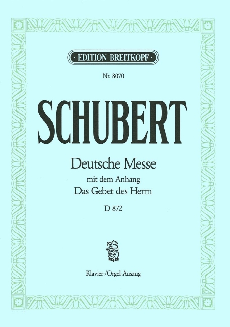 Anderes Coverbild Deutsche Messe F-dur D 872 D 872