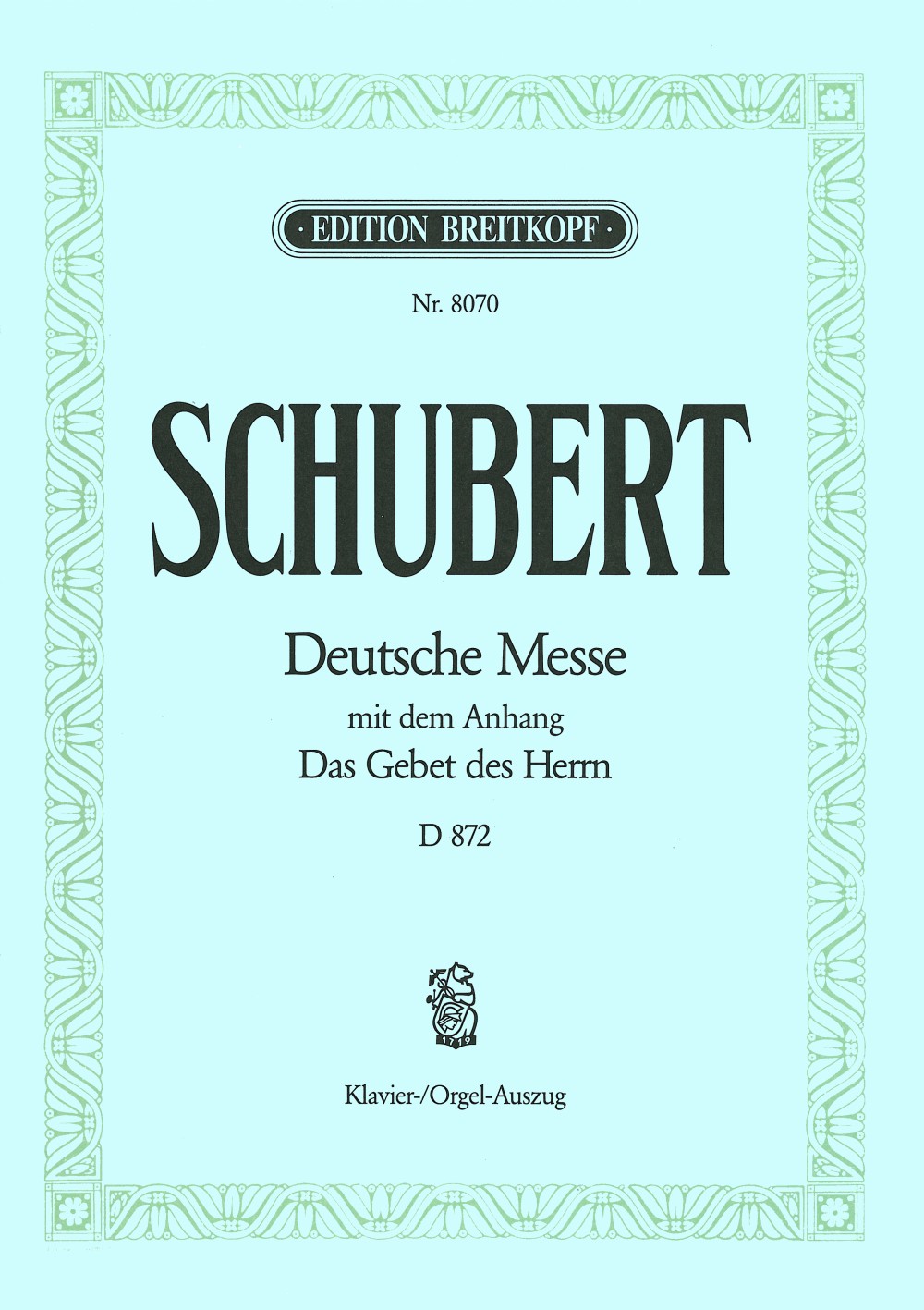 Anderes Coverbild Deutsche Messe F-dur D 872 D 872