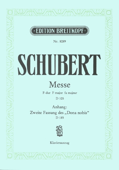 Anderes Coverbild Messe F-dur D 105