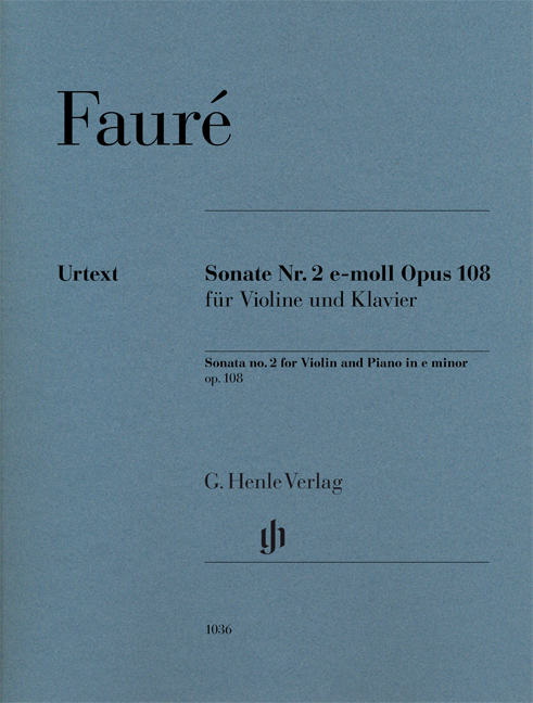 Vorderes Coverbild Sonate Nr. 2 e-moll op. 108 für Violine und Klavier