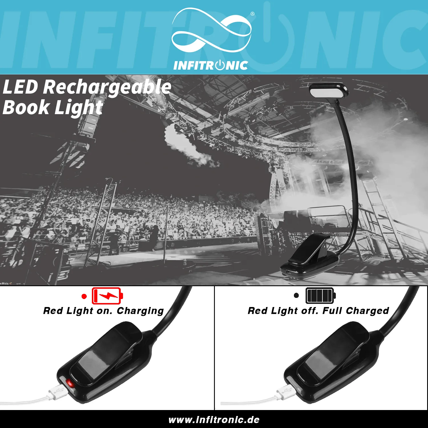 Anderes Coverbild Wiederaufladbare LED Notenpultleuchte