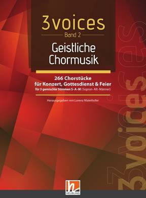 Anderes Coverbild 3 voices Band 2 – Geistliche Chormusik