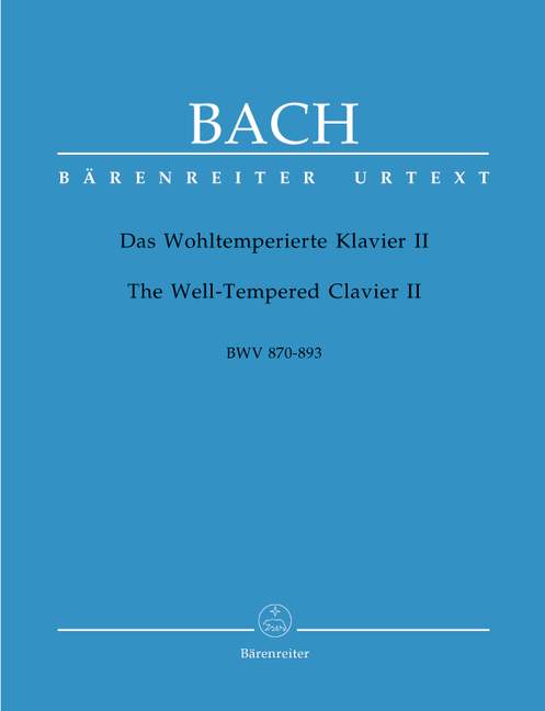 Anderes Coverbild Das Wohltemperierte Klavier II BWV 870-893