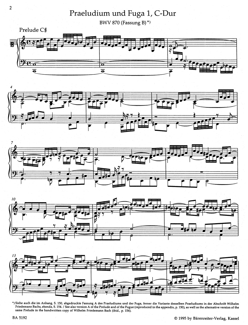 Anderes Coverbild Das Wohltemperierte Klavier II BWV 870-893