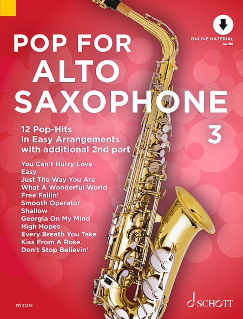 Vorderes Coverbild Pop For Alto Saxophone 3