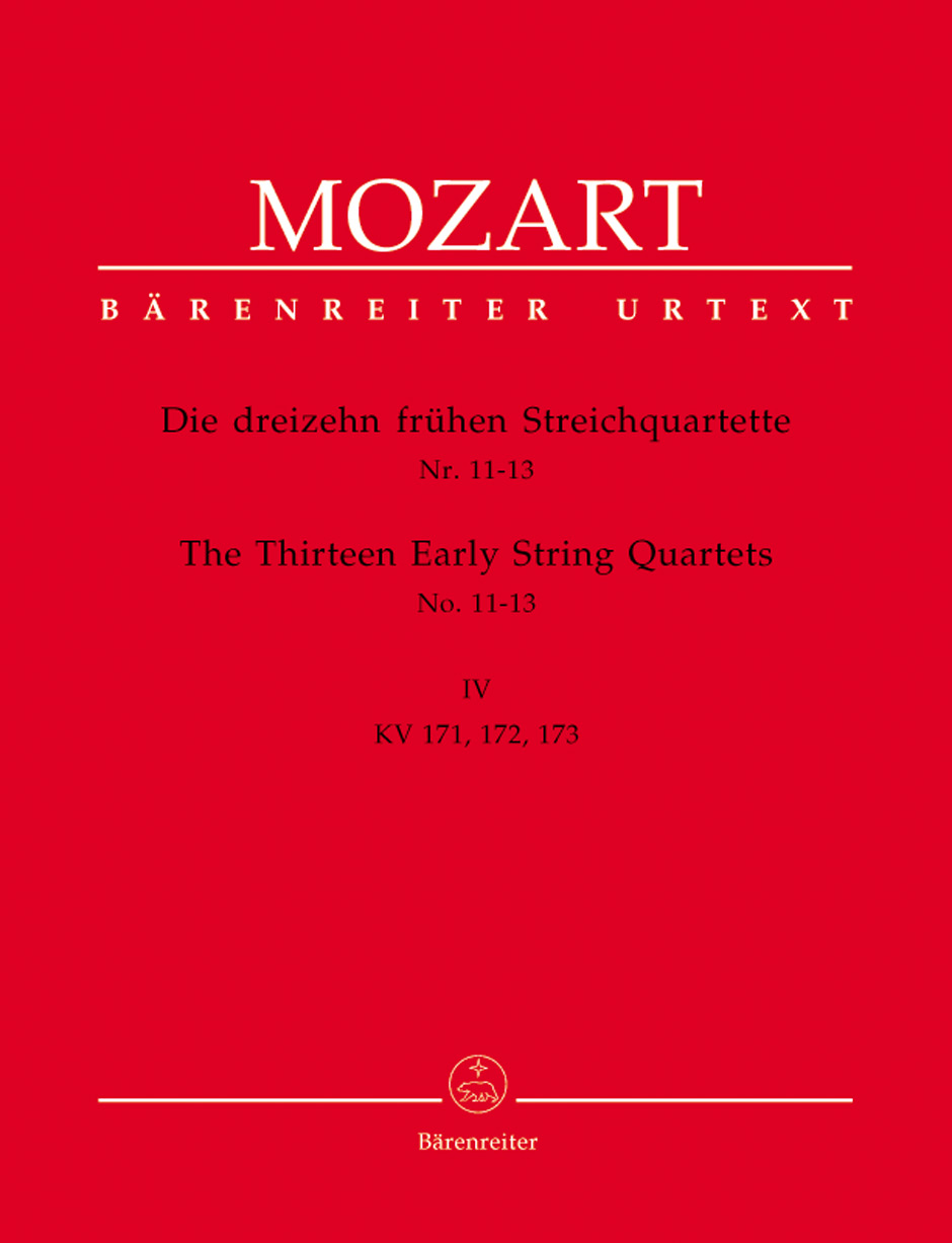 Anderes Coverbild Die dreizehn frühen Streichquartette, Heft IV Nr. 11-13