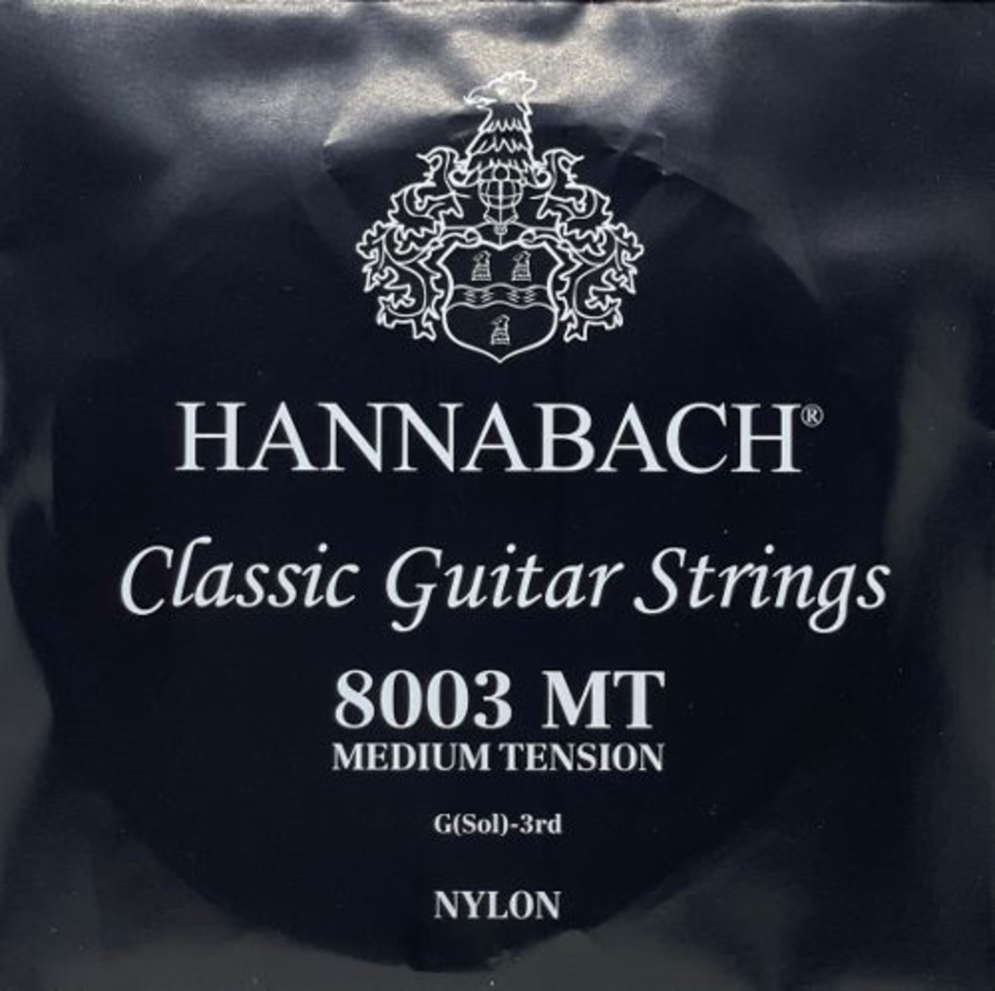 Vorderes Coverbild Hannabach Klassikgitarre-Saiten Serie 800 Medium Tension versilbert, G Saite