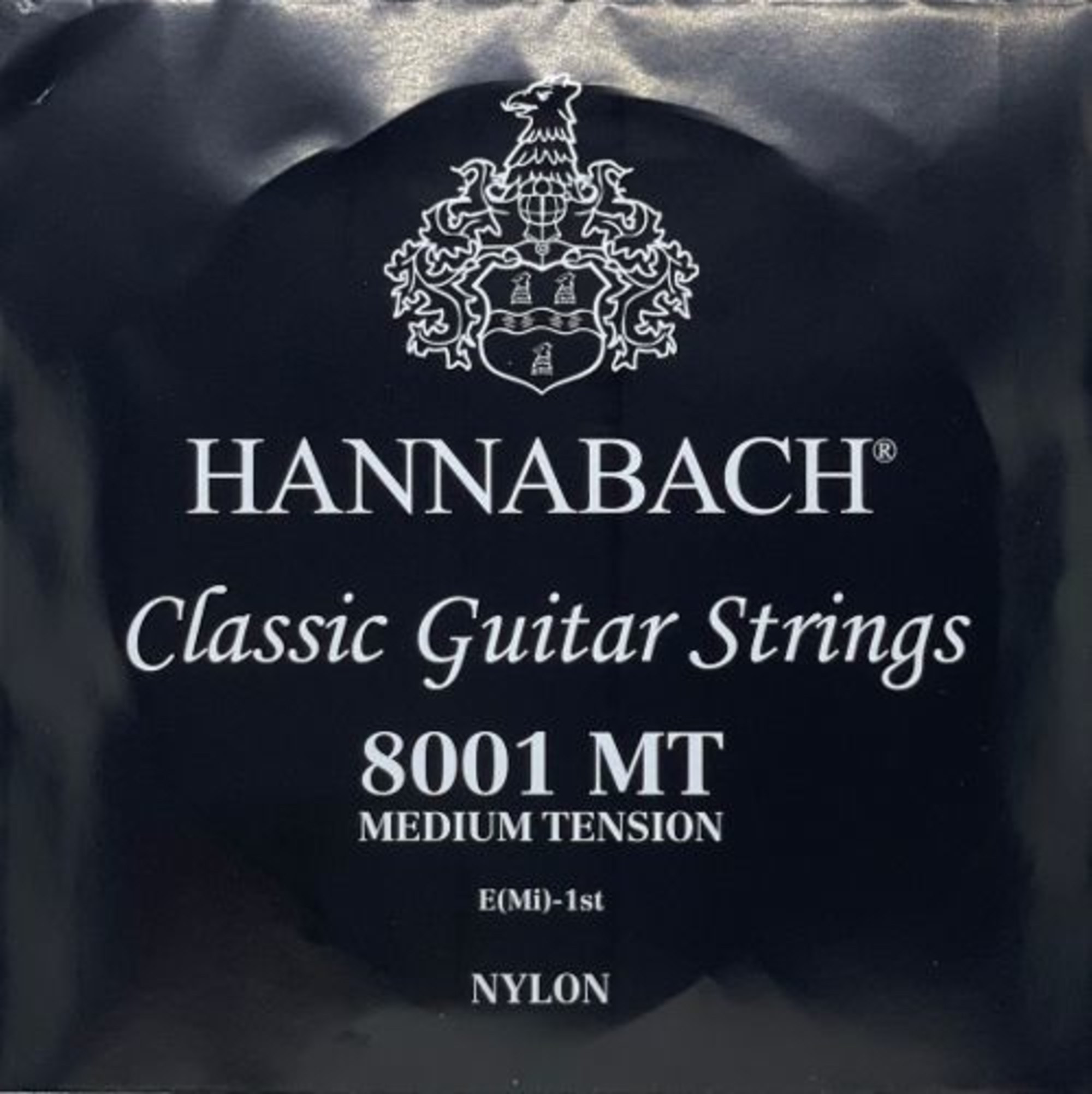 Vorderes Coverbild Hannabach Klassikgitarre-Saiten Serie 800 Medium Tension versilbert, E1 Saite
