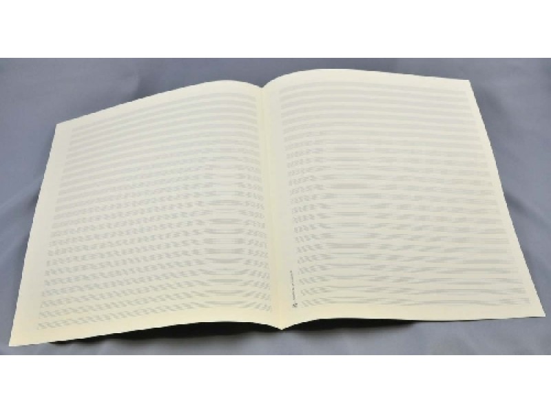 Vorderes Coverbild Notenpapier - Quart hoch 24 Systeme