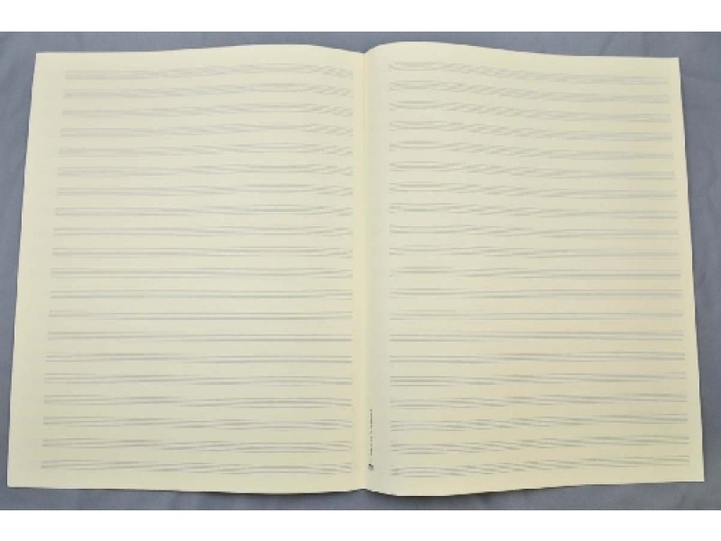 Vorderes Coverbild Notenpapier - Quart hoch 20 Systeme