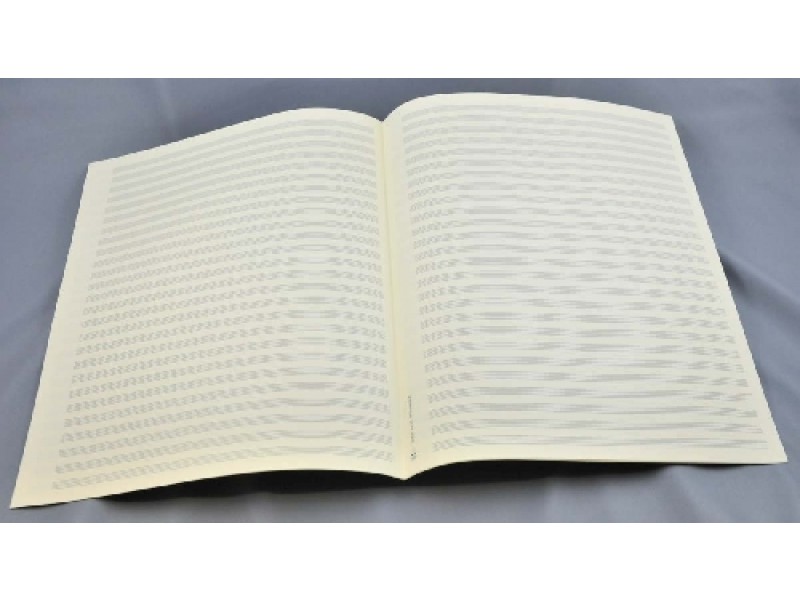 Vorderes Coverbild Notenpapier - Quart hoch 26 Systeme