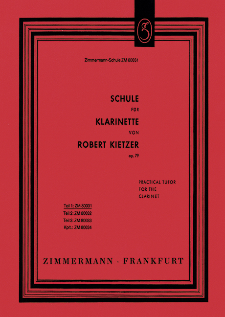 Vorderes Coverbild Schule für Klarinette Band 1