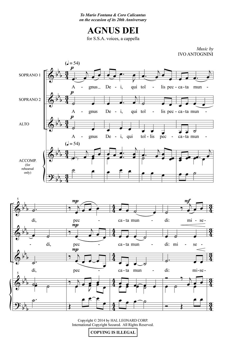 Vorderes Coverbild Agnus dei