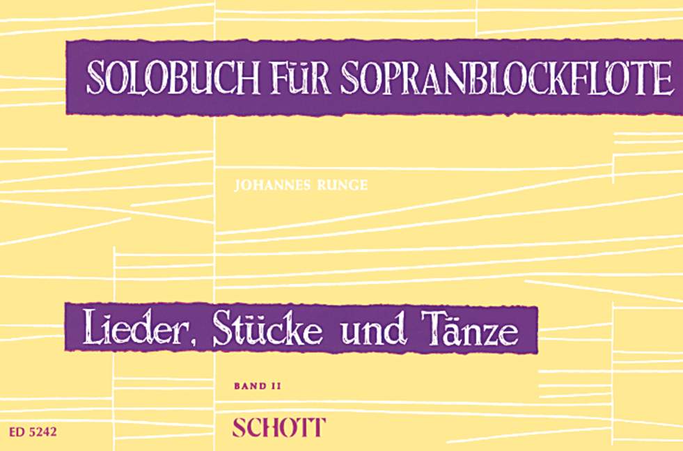 Anderes Coverbild Solobuch für Sopranblockflöte Band 2