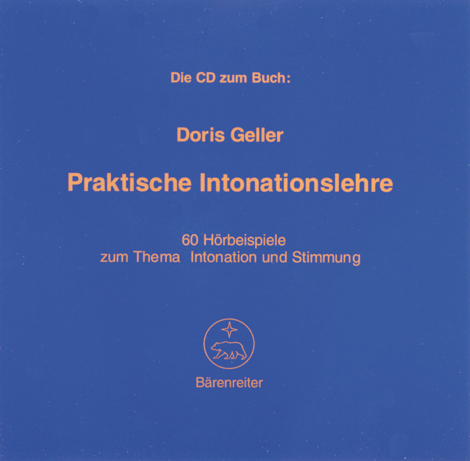 Vorderes Coverbild Praktische Intonationslehre CD
