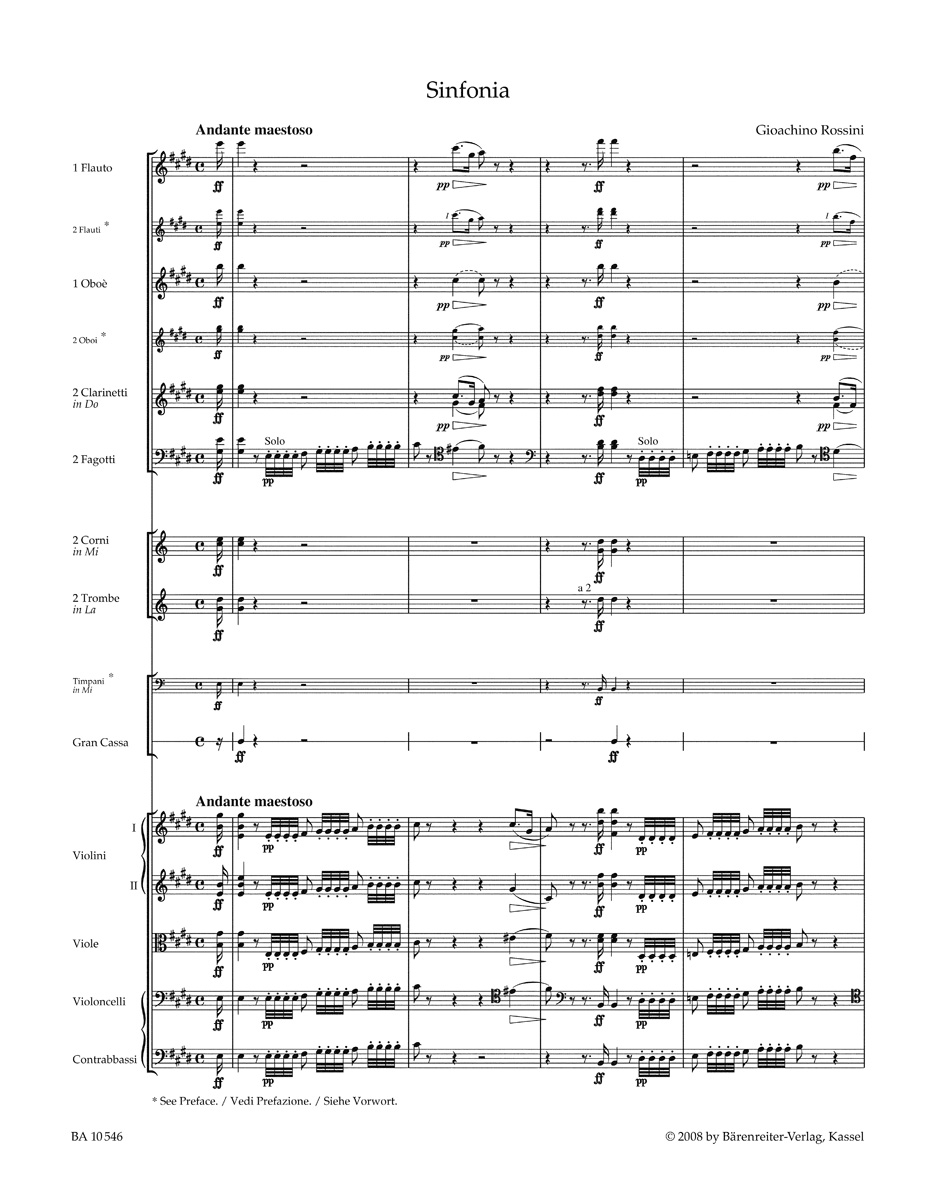 Anderes Coverbild Il barbiere di Siviglia (Der Barbier von Sevilla). Sinfonia (Ouverture)